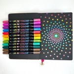 Paint Pens Dot Markers Acrylic - Metallic - Set of 12 - Life of Colour